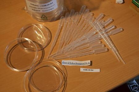 100 mm Nocken 9 Stück Poly + 20 Pipetten 5100-10-Set