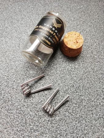 Vapefly 2x Prebuild KA1/Ni80 Staggered Fused Clapton Coil 0.2 Ohm
