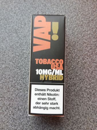 VAP! Hybrid Tabacco USA Nikotinsalz Liquid 10mg/ml 50/50
