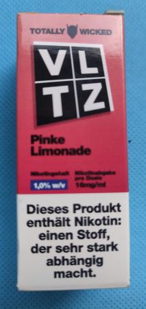VLTZ Totally Wicked Pinke Limonade Liquid mit 16mg/ml Nikotinsalz 10ml - süss säuerliche Limonade mit Erdbeeren und Limette
