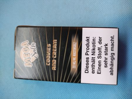 Mega Salts Cookie and Cream 10ml Liquid 20mg/ml Nikotoinsalz