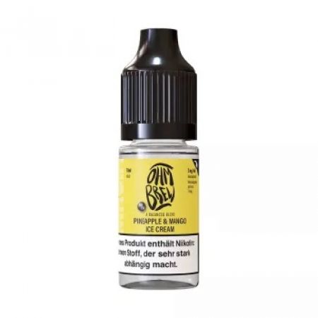 Ohm Brew Pineapple & Mango Ice Cream Nikotinsalt Liquid 6mg 10ml - Ananas Mango Eiscreme