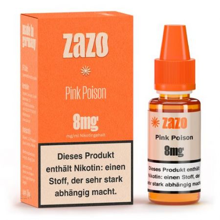 Zazo Liquid Pink Poison 10ml - 8mg - Fruchtmix mit einem Hauch Kühle