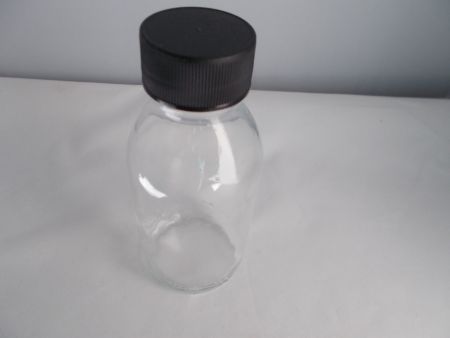 Glasflasche mit Kunststoff Schraubverschluß 100 ml