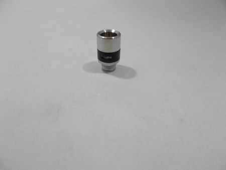 Nebenluft Drip Tip Alu / Edelstahl / black