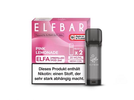Elfbar Elfa Pod - 2 Stück - 20mg/ml Nikotinsalz - Pink Lemonade
