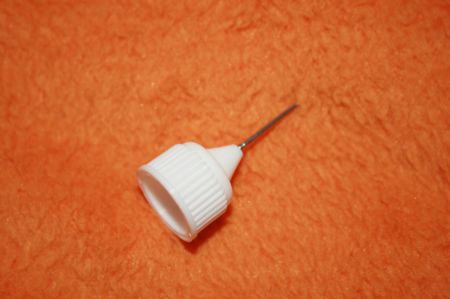 5 x Nadelcap Ersatzcap incl. Verschluß / Anhänger Weiß lang (0,40 ¤/St.)