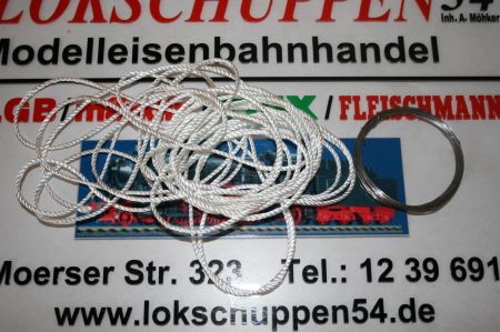 1 lfdm Bagnet Schnur Wick 2 mm + 1 lfdm Wire ca. 13,5 Ohm /m