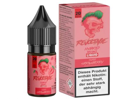 REVOLTAGE - Super Strawberry Nikotinsalz Liquid 20mg/ml - Erdbeer