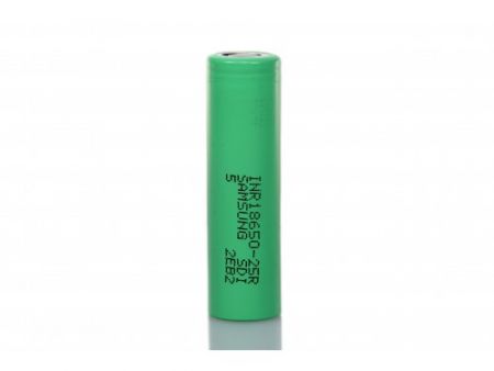 Samsung INR18650 25R 2500mAh 3,7V 20A ungeschützt flat Top