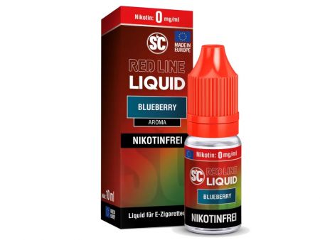 SC Red Line Nikotinsalz Liquid Blueberry Nikotinfrei - Blaubeere