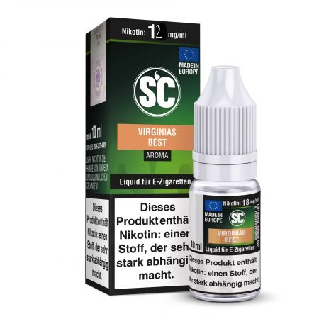SC Liquid Virginias Best 10ml 12mg/ml Nikotin