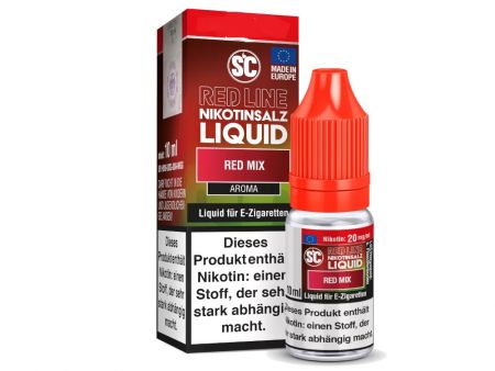 SC Red Line Nikotinsalz Liquid Red Mix 10mg/ml Nikotin - Anis, Himbeeren, Brombeeren, Erdbeeren, Beerenmix