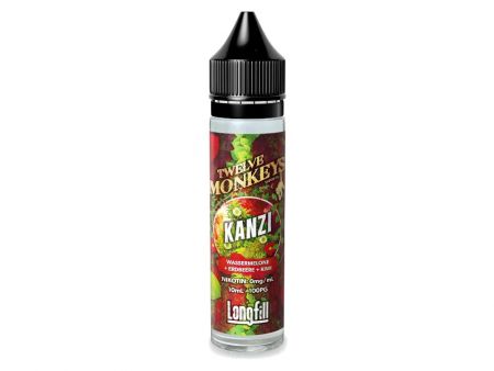 Twelve Monkeys - Aroma Kanzi 10 ml Longfill 60 ml - Erdbeer Wassermelone Kiwi