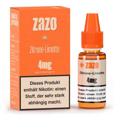 Zazo Liquid Zitrone-Limette 10ml - 4mg - Zitronen Limetten Mix