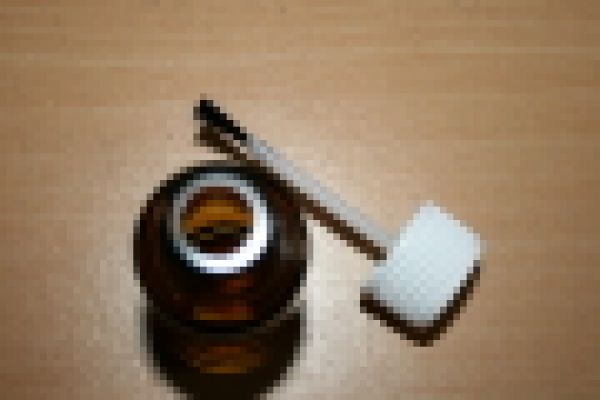 20 Stück Glasflasche / Braunglasflasche mit Pinselverschluß 15 ml
