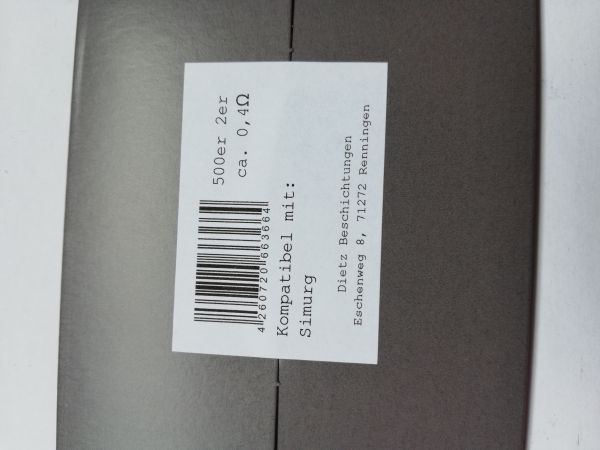 The Real M Simurg 1.5 2er SS316 Mesh 500 Coil Wickeldraht 0.4 Ohm - 4 Stück