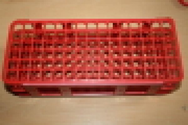 Ständer für 90 Stück Reaktionsgefäße 5 ml rot 13 x 13,5 mm