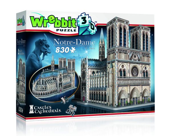 Notre-Dame de Paris 3D Puzzle 830 Teile Wrebbit ab 14 Jahre