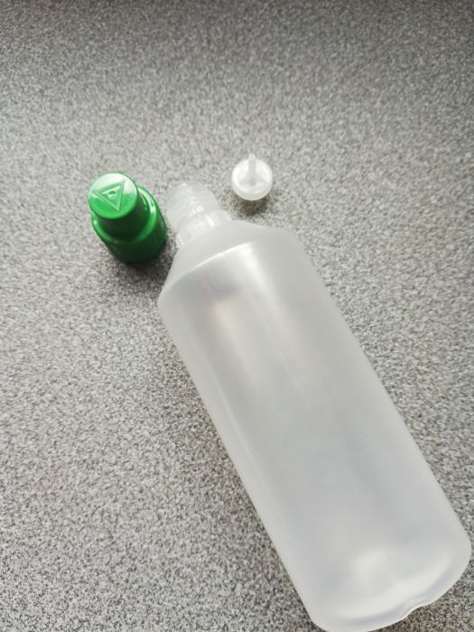 Tropfflasche 100 ml Slimaufsatz kindersicherer Verschluss grün