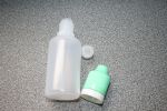 30 ml - 1 Stück Rundflaschen Tropfflasche mit Kindersicherem OriginalitätsVerschluss grün und Slim